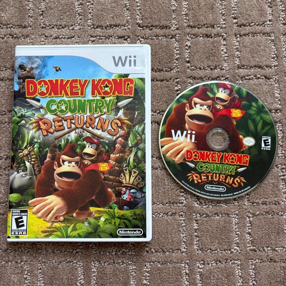 Nintendo Other - Donkey Kong Country Returns Nintendo Wii (2010) Game - Complete W/ Manual Tested